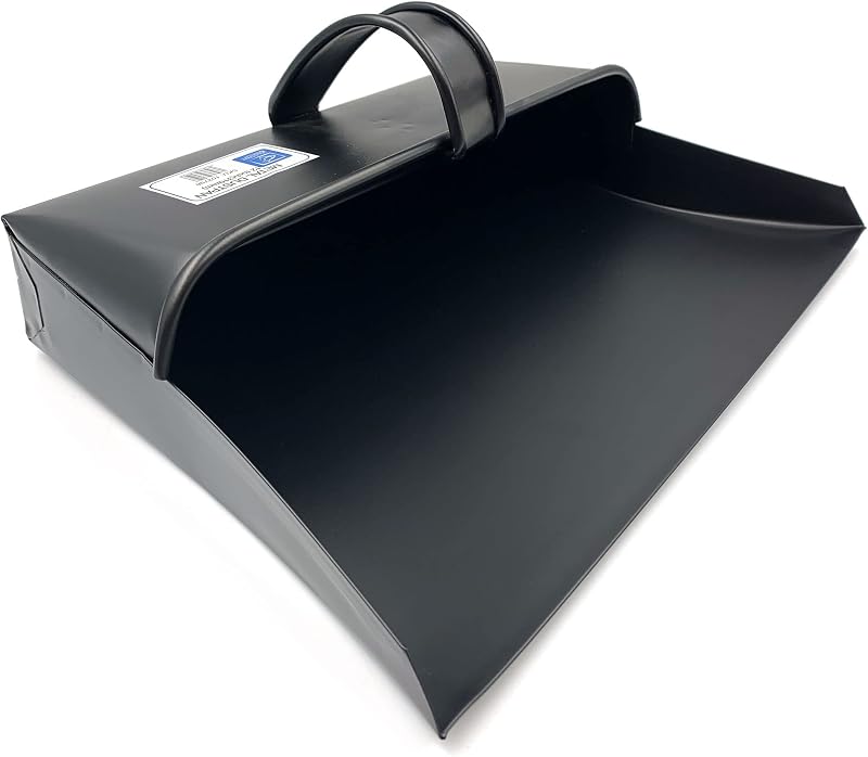 TDBS The Dustpan and Brush Store Traditional Large Metal Dustpan 12 Inch Wide