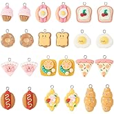 KISSITTY Imitation Food Resin Charms Resin Cute Food Pendants for DIY Necklace Bracelet Earring Jewelry Making
