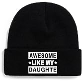 WCEIHOMA Funny Father Beanies for Daddy Gifts for Dad from Daughter Dad Beanie Fathers Day Birthday Gift