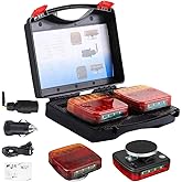 Wireless Trailer Lights, Magnetic Wireless LED Tail Lights for Trailer, 2025 New Towing Light Kit with 100ft Range, Rechargea