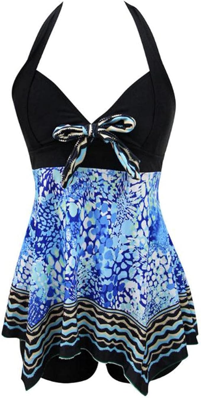 XBSXP Frilly Bikini, Women Bikini Sets High Waisted Halter Swimsuit