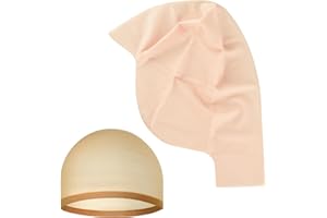 NACHLYNN 2/4/6/ Pcs Halloween Bald Cap for Adult Makeup Latex Bald Caps Nylon Bald Wig Cap Costume for Halloween Party Men