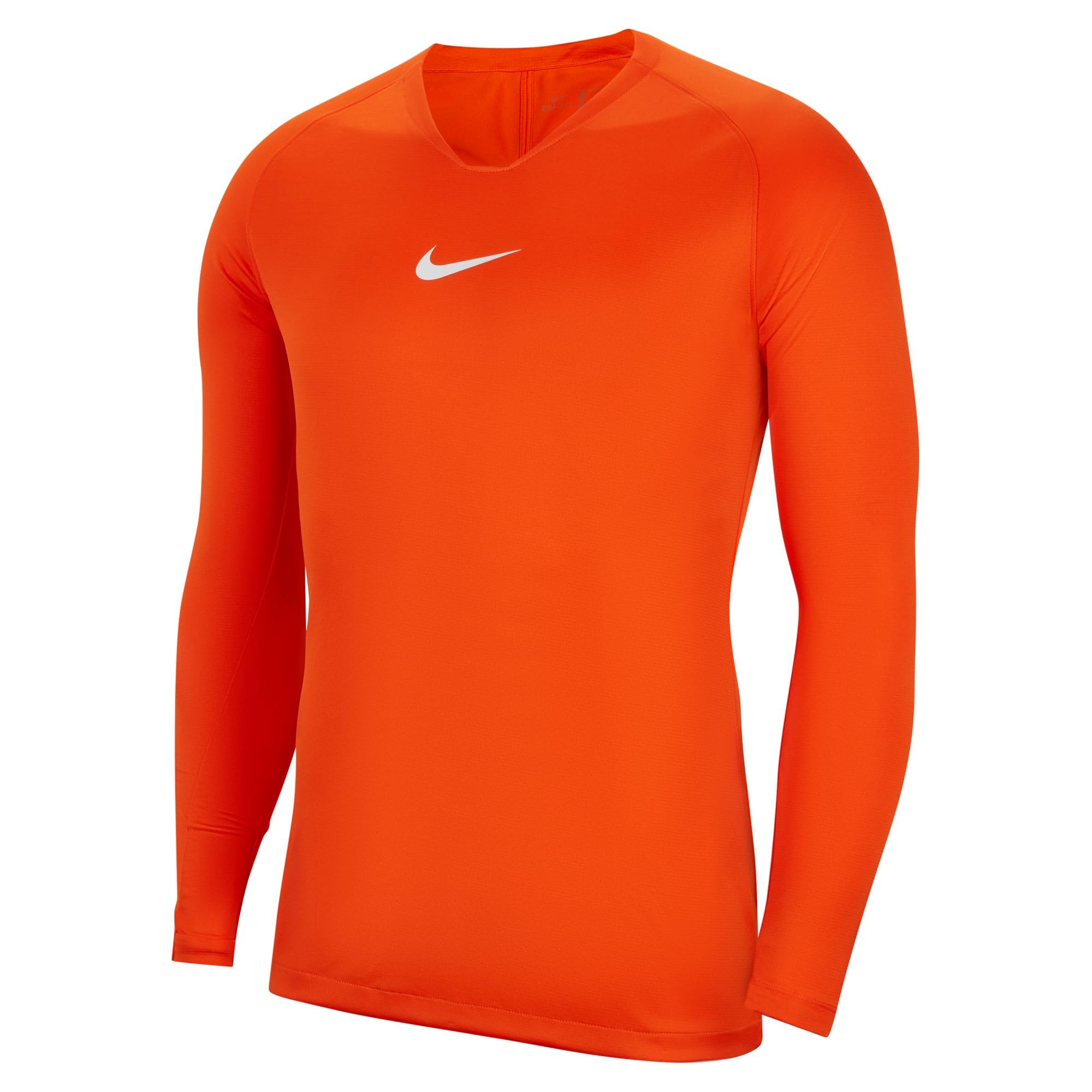 NIKE Men's Park First Layer Long Sleeve Jersey, Safety Orange White, XXL UK