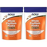 NOW Foods Psyllium Husks Whole, 16 Oz (Pack of 2)