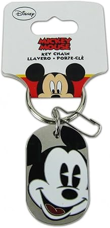 Amazon ミッキーマウス クラシックな表情 ドッグタグキーチェーン 車 トラック Suv キーケース キーホルダー 車 バイク