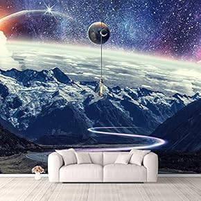 Wall Murals for Bedroom Fantasy View Mystery Collage Removable Wallpaper Peel and Stick Wall Stickers - 66x96 inches