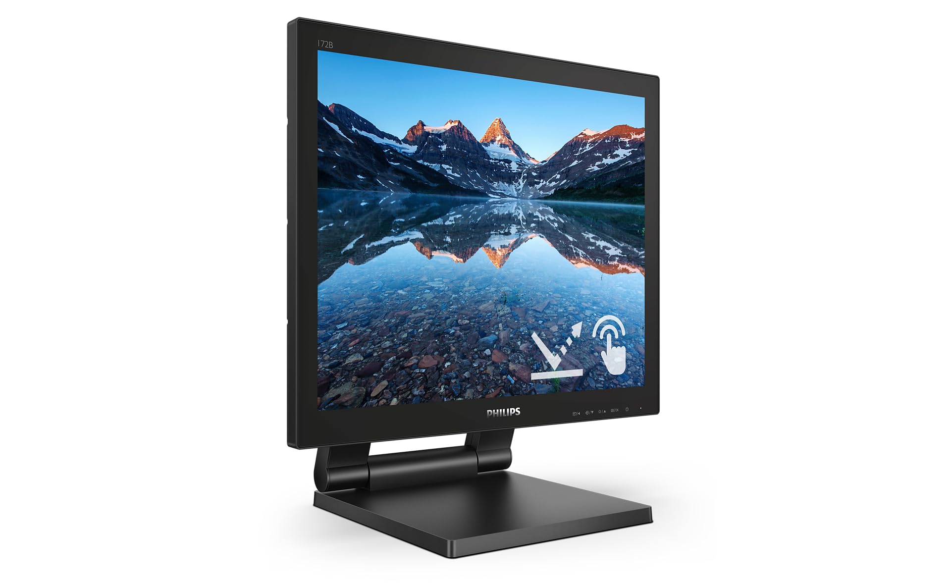 Philips 172B9TL - 17 inch Touch Monitor, 60Hz, 1ms, TN, Speakers, Height Adjust (1280 x 1024, 250 cd/m² HDMI/DVI/VGA/DP/USB 3.1)