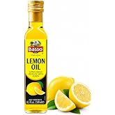 BASSO 1904 - Lemon Oil, Infused Premium Extra Virgin Olive Oil, 8.5 Fl oz | (250 ml) | Lemon Flavored Olive Oil for Finishing Cooking, Dipping, Tasting &amp; Dressing, Product of Italy