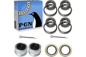 PGN L44649 Bearing Kit - High-Speed & Quiet Rotation Trailer Axle Kit for Trailer Wheels and More - L44649/L44610 and 12192TB