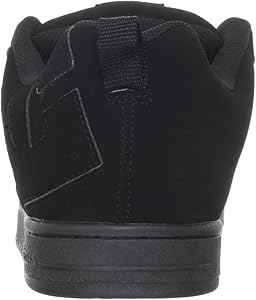 dc court graffik all black skate shoes