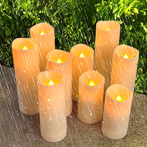 Comenzar Flameless Candles With remote Battery Operated Candles Outdoor