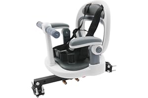 GrfceVue Child Bike Seat, Front Mount Detachable Bicycle Kids Seat 360° Rotate Kids Bike Seat Carrier with Up and Down Adjusted Armrests for Kids Aged 6 Months to 8 Years Old, 88LBS Load