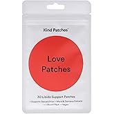 Kind Patches Love Patches - Natural Libido Booster for Women and Men - Ashwagandha and Red Ginseng to Enhance Intimate Wellness and Energy - 30 Count