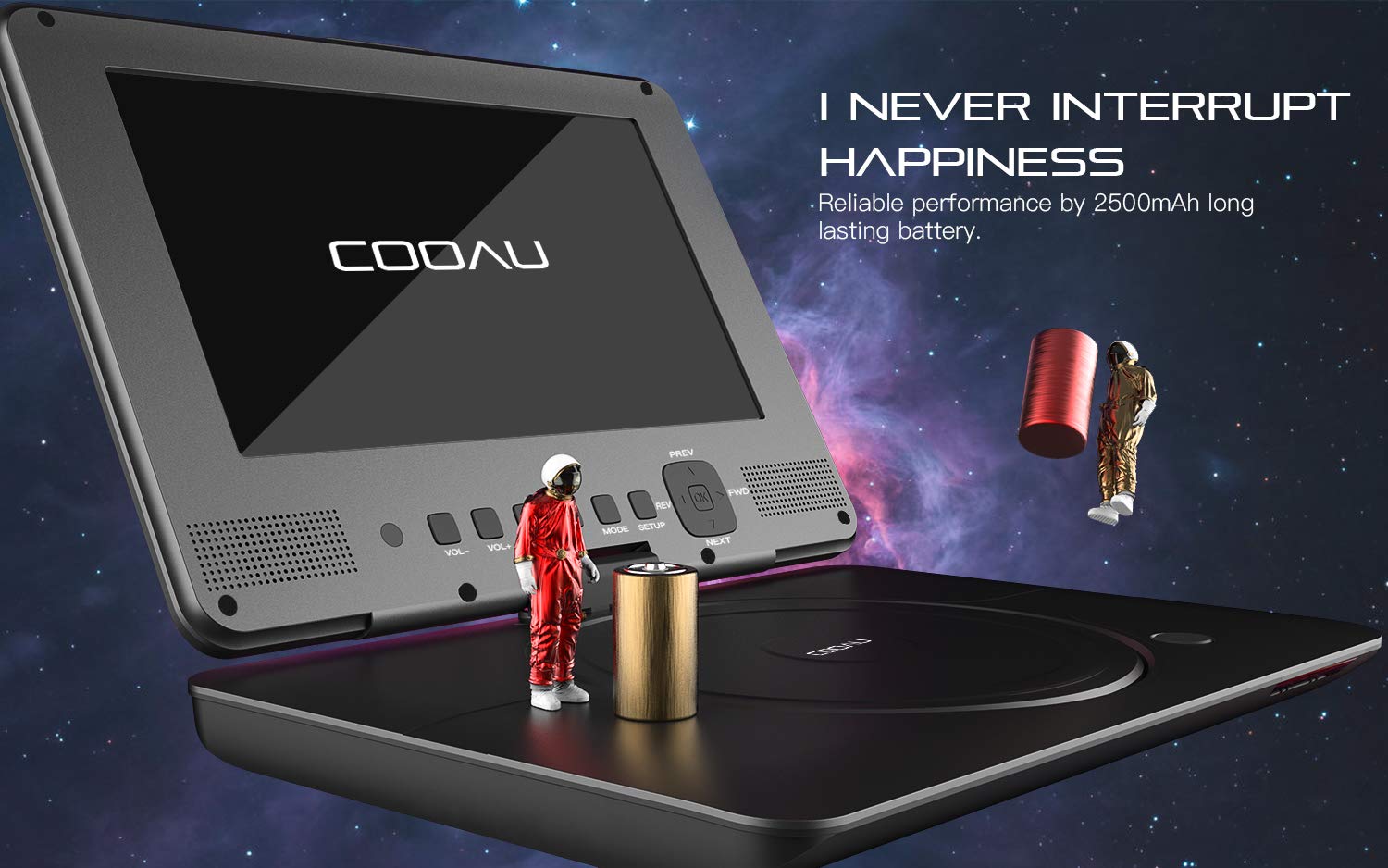 COOAU Portable DVD Player Upgraded 12\