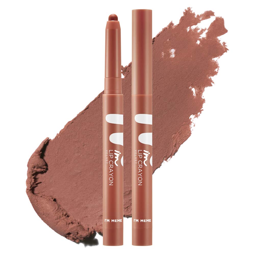 I'M MEME I'M Lip Crayon Velvet | Moisturizing Velvet Lipstick | 005 Kyiley | K-Beauty