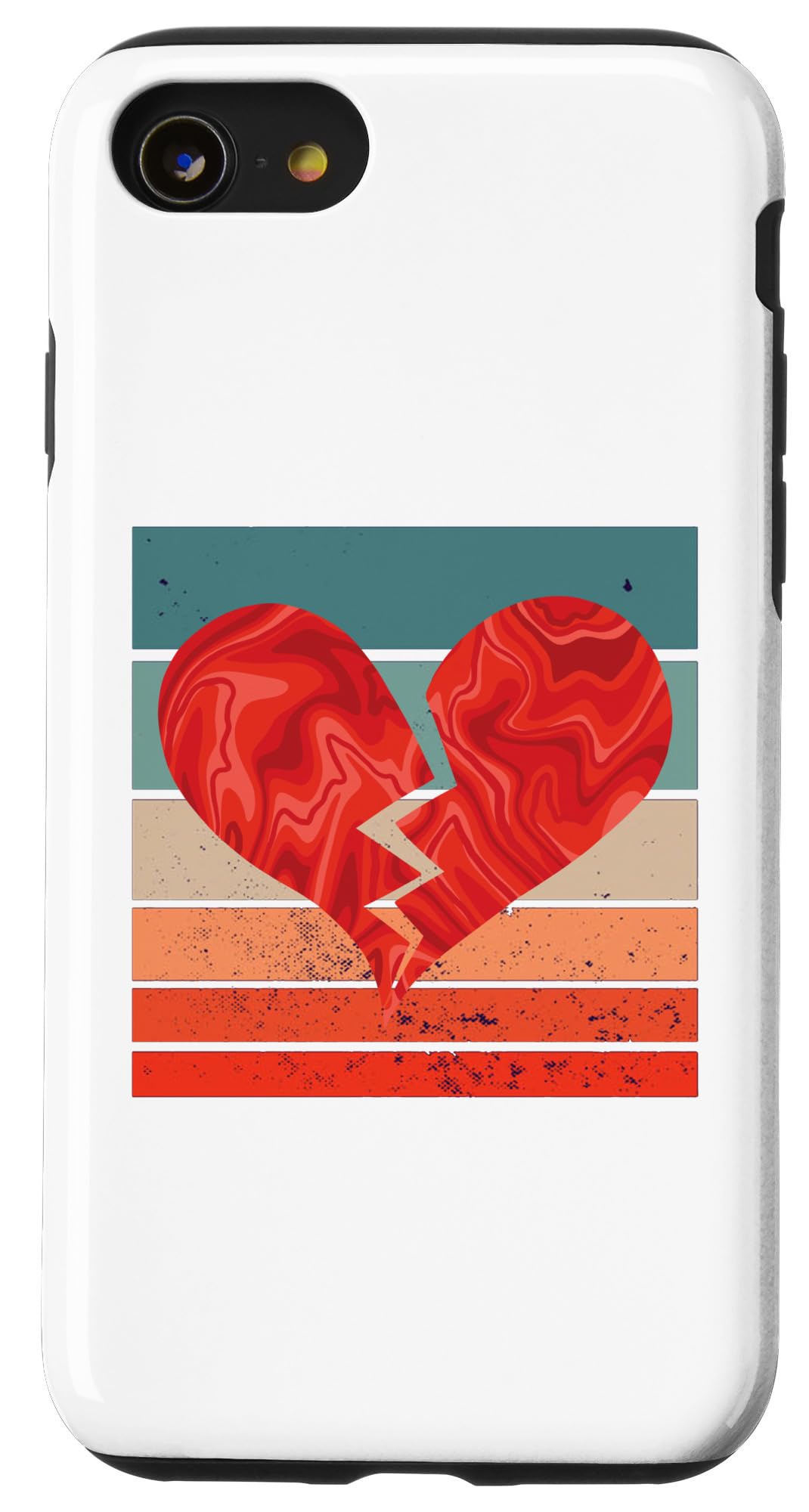 iPhone SE (2020) / 7 / 8 Broken heart Abstract pattern Heartbreak Emotional Visual Case