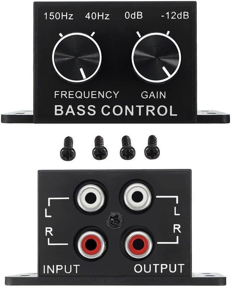 Nobsound Car Amplifier Audio Subwoofer Bass Control Knob Sub Gain