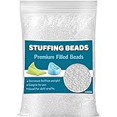 Jmuiiu 100g/3.52oz Poly Pellets, Weighted Beads Stuffing | Premium Poly Pellets for Stuffed Animals, Plush Dolls, Handmade DIY Craft Supplies