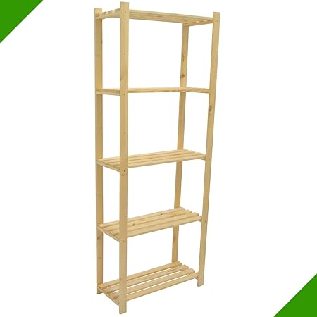 Froeschl Autozubehoer 170 x 65 x 28 cm Holzregal ideal für Ordner Akten Bücher Schuhe Archiv Standregal Aufbewahrungsregal Ho