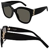 SAINT LAURENT SL M95/F Square shape Sunglasses + Bundle with eSHADES Luxury Eyewear Kit