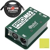 Radial Engineering ProMS2 Bundle, Passive 2-way Microphone Splitter | Studio &amp; Stage Audio Gear, For Recording &amp; Live Use, Studio-Clear Vocal Capture, Low Handling Noise