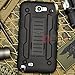 SAKO Black Advanced Armor High Impact Hybrid Hard/Soft Protective Case Cover with Stand Holster Robot Combo Case Shell for Samsung Galaxy Note 2 N2 Note II N7100 (Galaxy N2)
