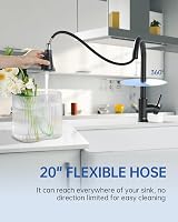 APPASO Black Kitchen Tap Mixer Pull Out Spray 360° Swivel 3 Modes view 2