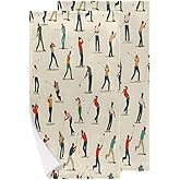 Tablerazzi Golf Ball Hand Towels for Bathroom Set of 2, Sport Golf Decorative Bath Hand Towels, Soft Microfiber Absorbent Towel for Fitness, Yoga, Travel, Camping, Gym