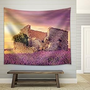 Evening Stadium Arena Soccer Field Championship Win. Confetti and Tinsel Yellow Toning - Fabric Wall Tapestry Home Decor - 51x60 inches