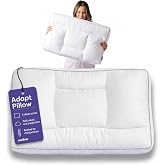 Mellow Adapt Pillow for Sleeping &ndash; 5-Zone Ergonomic Support, Washable | Down Alternative Hotel Pillow, Neck &amp; Shoulder Pain Relief, Hypoallergenic Plush Support Pillow for Side, Machine Washable