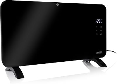 Princess Smart Connected Electric Heater Glass Panel 1500W Black App Voice