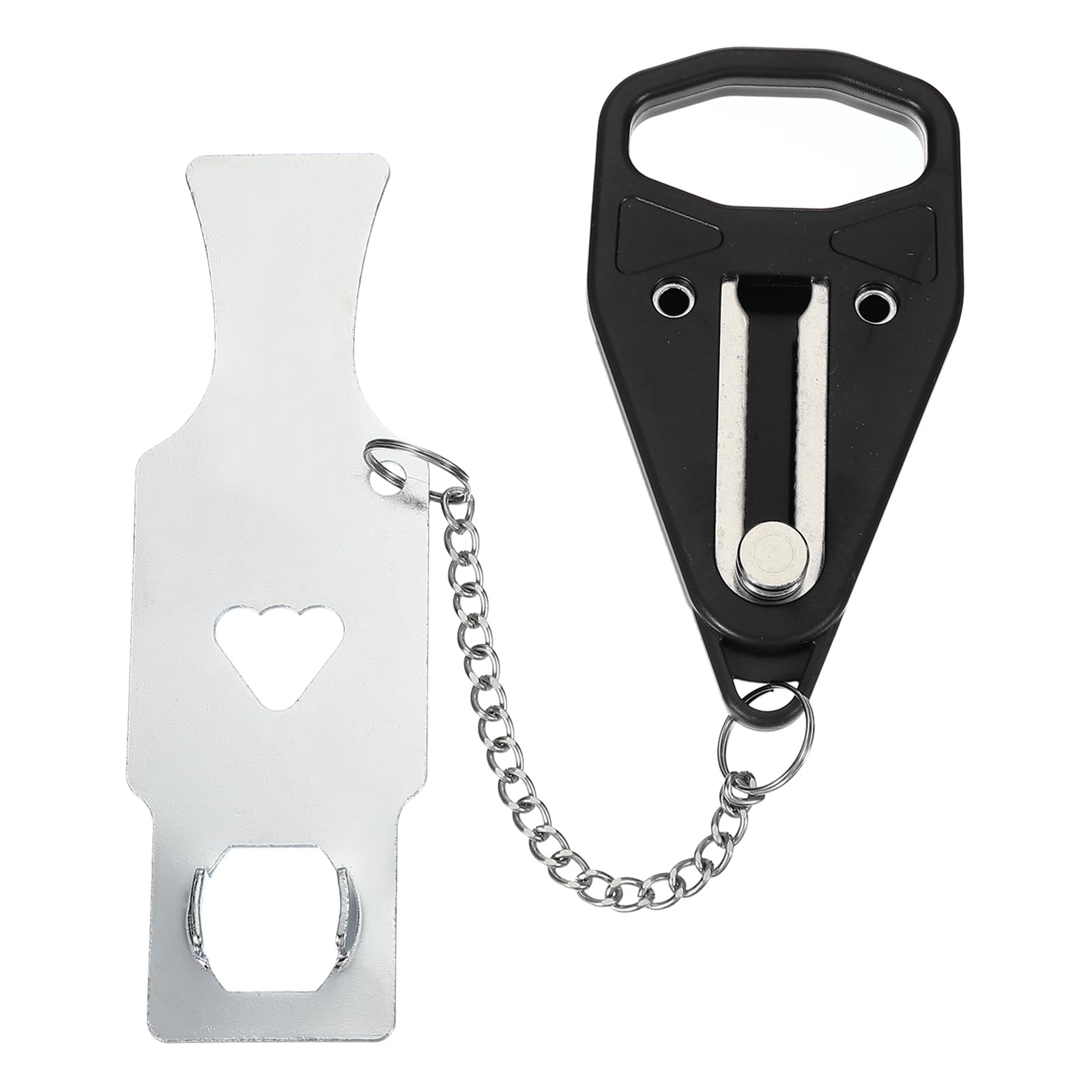 PATIKIL Hotel Door Lock, 1 Pack Heavy Duty Extra Lock for Additional Privacy and Safety Perfect for Traveling Hotel Home Apartment Single Hole Black