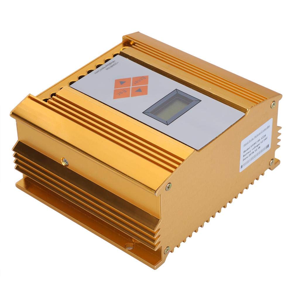 MPPT Solar Charge Controller, 12V/24V 600W MPPT Wind Solar Energy Hybrid Charge Controller Digital I
