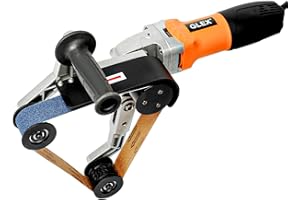 GLEX Metal Pipeline Polishing Machine, External Diameter Polisher, Stainless Steel Round Pipe Polisher, Steel Pipe Grinder, Round Tube Material Belt Sander, 110V 800W Aluminum Oxide Sanding