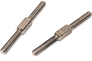 Integy RC Model CNC Machined Titanium Turnbuckles 3mm x 39mm True Size for On-Road/Off-Road