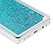 Badalink Note 5 Case, Samsung Galaxy Note 5 Case - Quickstand Flowing Liquid Floating Bling Glitter Sparkle Stars Hard PC Cover Cute Ultra Slim-Fit Protective Cover Stylus Pen Dust Plug Blue