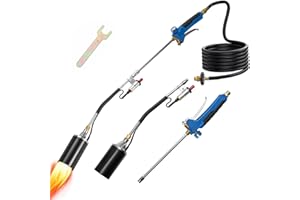 Soiiw Propane Torch Weed Burner Kit,Weed Torch 1,200,000 BTU Blow Torch, Flamethrower with Turbo Trigger and 10 FT Hose for F