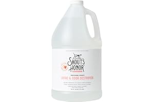 Skout's Honor Cat Urine & Odor Destroyer - Professional Strength, Plant-Powered, Cruelty-Free Urine Eliminator for Carpets and Indoor Living Spaces, 128 oz.
