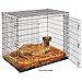 54L-Inch Cinnamon Dog Bed or Cat Bed w/ Comfortable Bolster | Ideal for Giant Dog Breeds (Great Dane / Mastiff) & Fits a 54-Inch Dog Crate | Easy Maintenance Machine Wash & Dry | 1-Year Warrantythumb 2