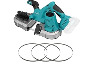 ONEMANA Cordless Bandsaw, 20V Brushless Portable Bandsaw, 2.5" Deep Cut Metal Band Saw, 6 Speeds Band Saw for Cutting Metal,W