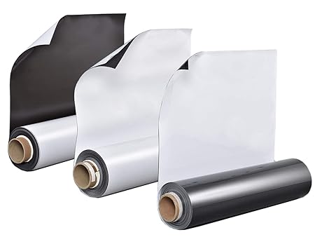 Auswahlangebot! Eisen/Ferrofolien - Selbstklebend - 0,6mm Stark - Magnetische Pinnwand, Magnetgrund, Whiteboardfolien, Tafel,