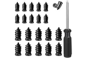GENERIC Tire Repair Nails Kit with 2 Sizes, Screw in Tire Repair Plugs with Box and Screwdriver, Fast Self-Service Tire Repair Tools (10Set)