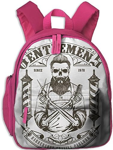 Hand Drawn Barber Shop Kid's Shoulder Backpack School Bag School Backpack Backpack For Teens Boys Girls Students