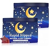 MAPUG Radiya Natural Sleep Aid Gummies - Effective Melatonin 6 mg Fall Asleep Quickly and Gently in 30 Minutes - Sleep+ Gummies for Adults a Restful Night's Sleep - 60 Count (2pcs)