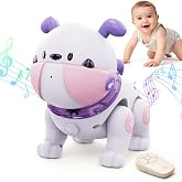 great dachong Baby Toys for 6-12 Months: Musical Crawling Dog Toy with Dancing, Recording &amp; Lights, First Birthday Gift for Boys &amp; Girls, Tummy Time Sensory Toy for Toddlers 1-3