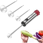 Cook Guy Multi-Purpose Veggie Drill - 4 Sizes Vegetable Corer Tool | Zucchini Corer &amp; All-in-One Vegetable Corer for Potatoes, Carrots | Ergonomic Anti-Slip Handle