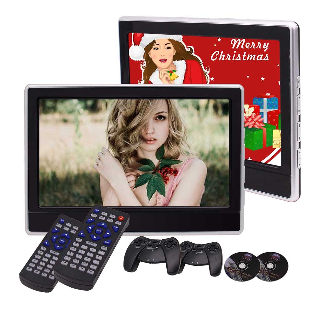 柔らかい Eincar 11 6インチのデュアルスクリーン後部座席ヘッドレストマウントブラケットユニバーサル車でポータブルdvdプレーヤー2 Pcsタブレットスタイルの車のリアsest単位サポートusbのsd Hdmi補助fm Irトランスミッタ32ビットゲームで B0787vy7t1 想像を超えての