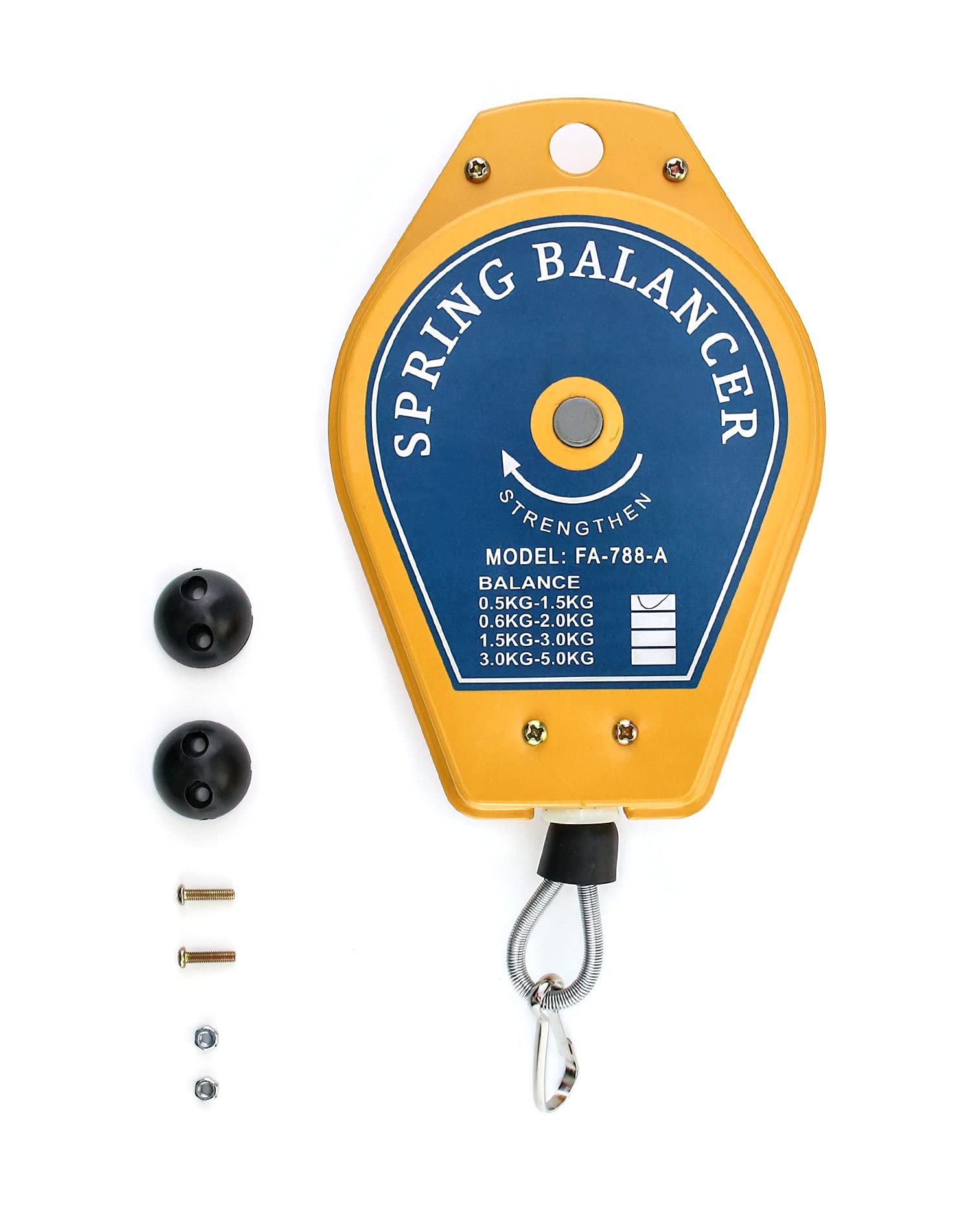 Photo 1 of QWORK Spring Balancer, 1.1lbs - 3.3lbs Bearing Retractable Tool Fixture Holder for Assembly-line