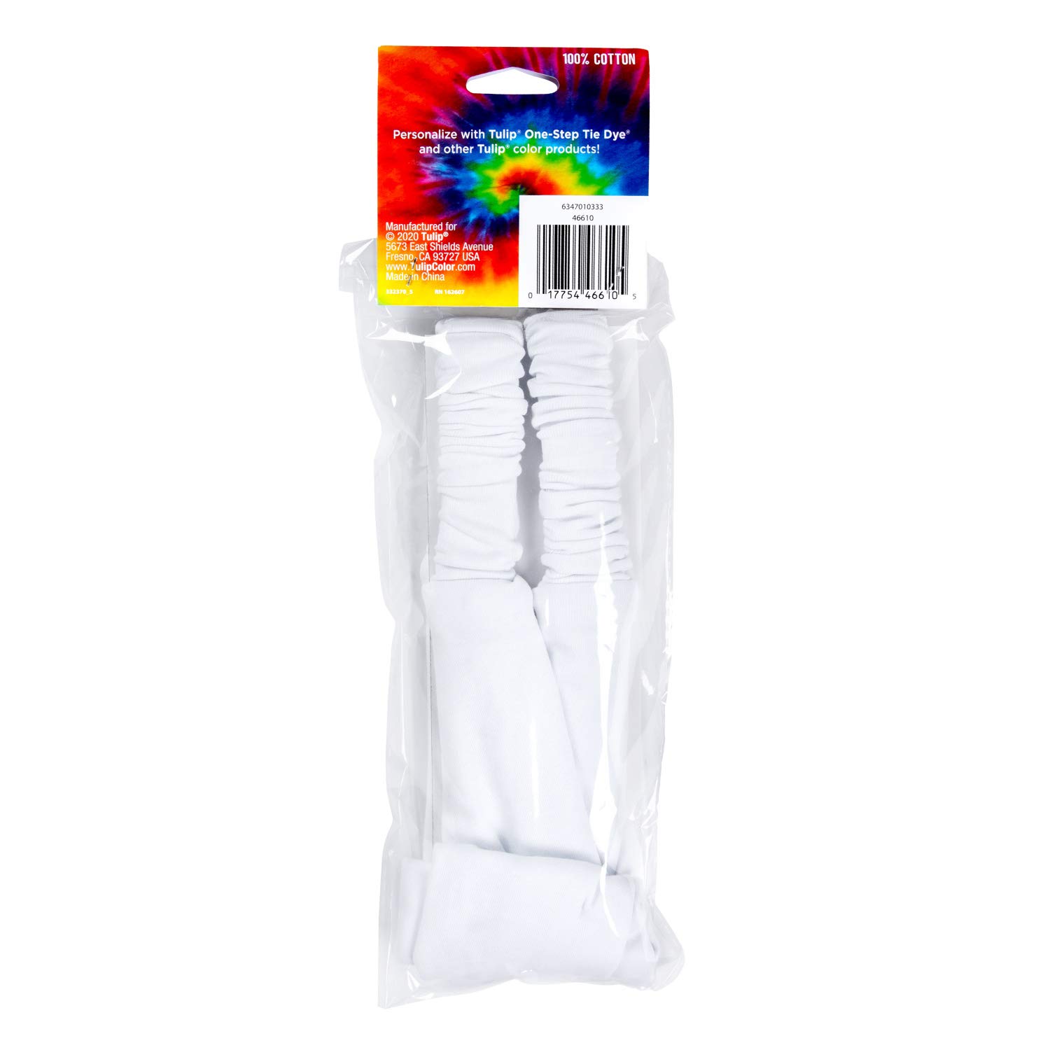 Tulip Headbands 2 Pack Tie Dye Accessory, 2 Count (Pack of 1), White