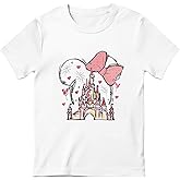 Vieawfi Magic Kingdom Shirts for Girls Magical Castle Graphic Cute T Shirt Kids Toddler Holiday Vacation Trip Tee Tops